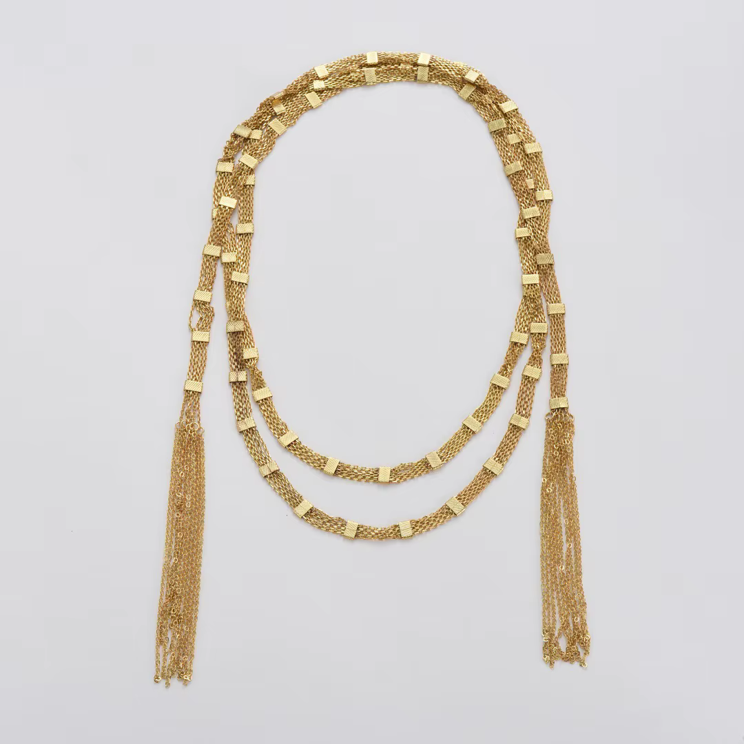 Europe amérique or bloc gland Long pull chaîne collier femme haute qualité charme fête bijoux tendan