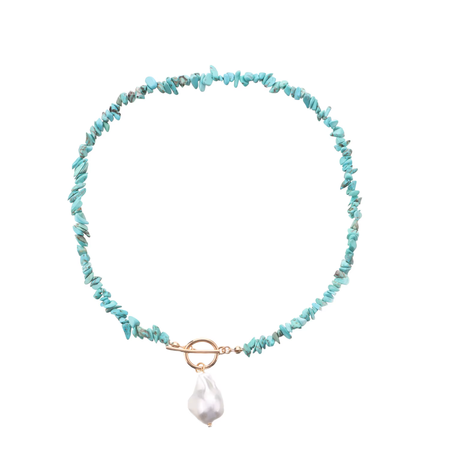 Collier ras du cou bohème 2022 avec perles de rocaille bleues, breloque perle baroque, bijoux de mod