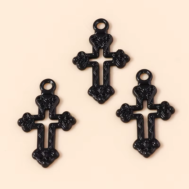 Leslie-Breloques Steampunk Magic Mirrow pour Collier Pendentif, Sceptre Gothique, Bijoux Lolita DIY,