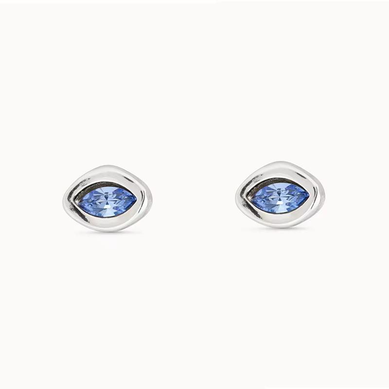 Boucles d'oreilles en pierres précieuses bleues, style minimaliste, accessoires de bijoux neutres, c