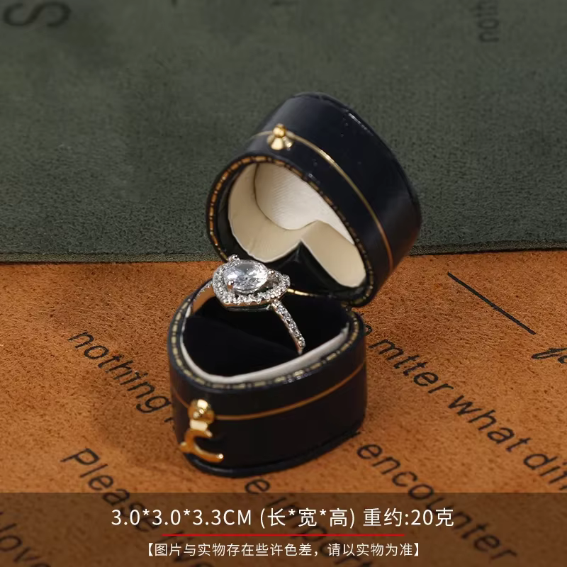 Boîte à bagues pour proposition de mariage, fiançailles pour hommes et femmes, boîte de luxe Premium