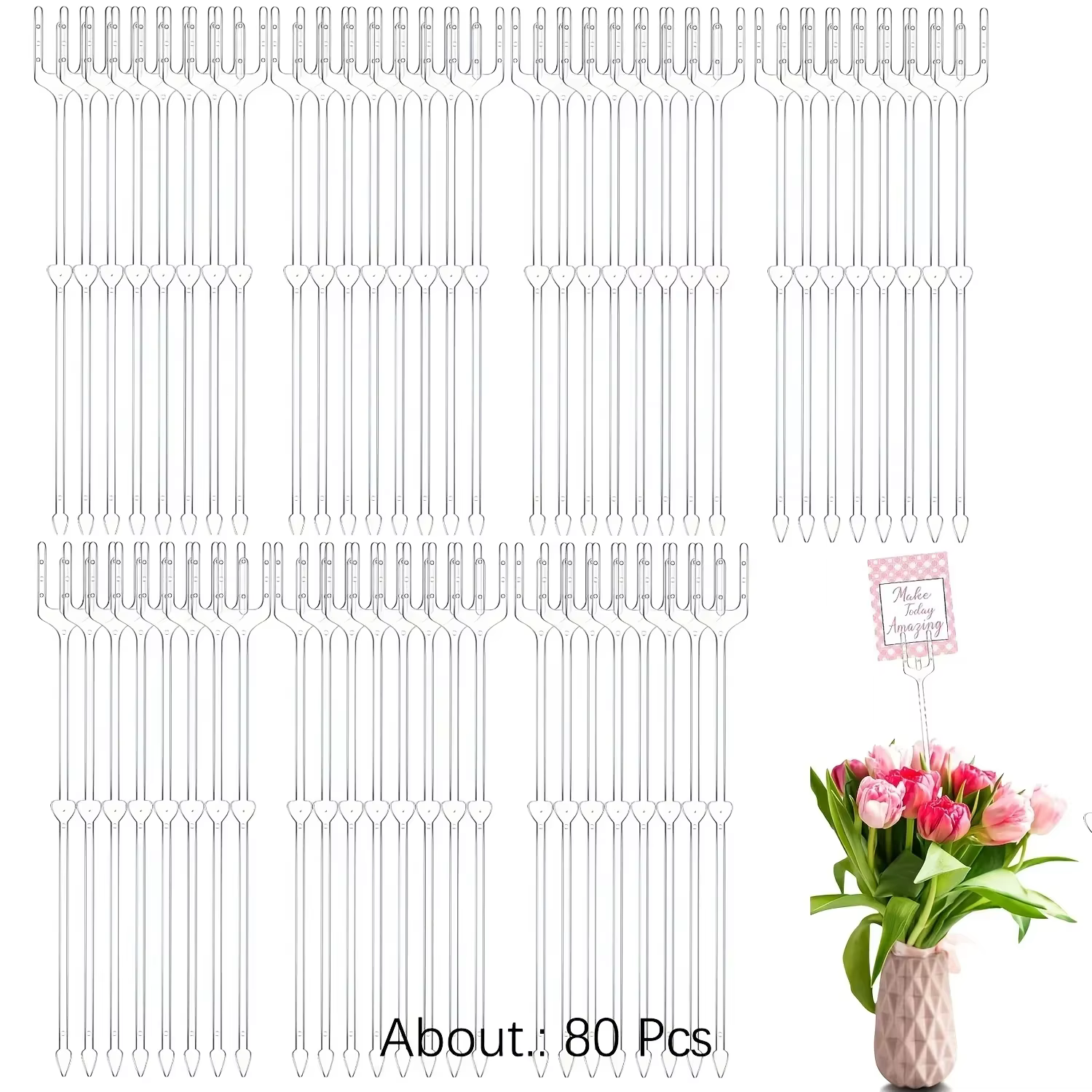 Ensemble de porte-cartes floraux pastel - Rose, violet, jaune, vert pour la décoration et l'arrangem