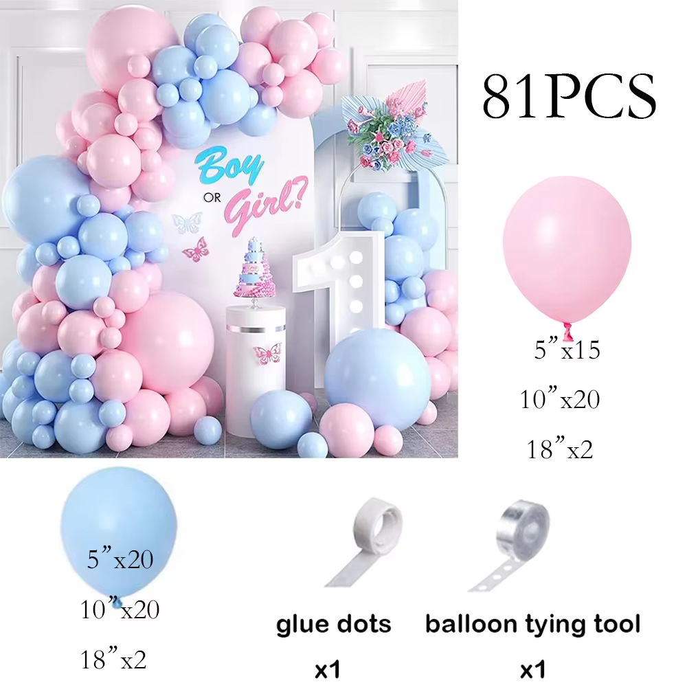 Guirlande de ballons rose Pastel, Kit en arc de ballons blanc et rose, décoration pour anniversaire 