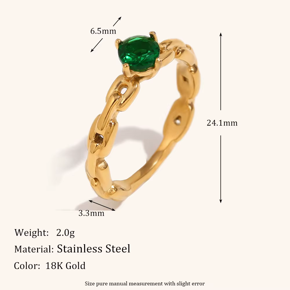 La. Muses Mini JOShining-Bague de Luxe en Acier Inoxydable pour Femme, Bijou Cubique, Mode, Imperméa