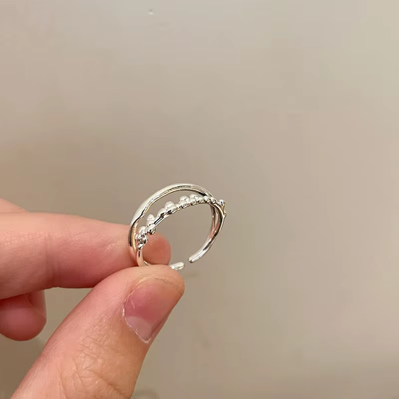 Bagues géométriques irrégulières pour femmes, nouveau Design, ouverture réglable, bijoux de luxe, ca
