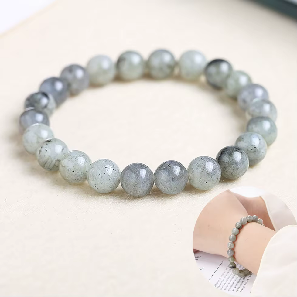 Bracelet en pierre de Labradorite 4mm 6mm 8mm, Bracelet en pierre naturelle, bijoux à bricoler soi-m