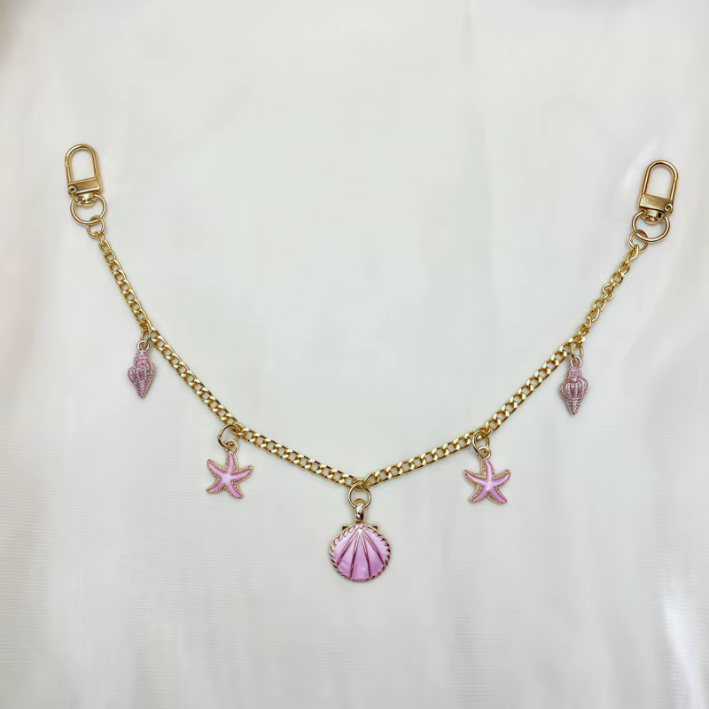 Breloques pour sacs à main, étoiles de mer, coquillages, perles, pendentifs pour vêtements et chauss