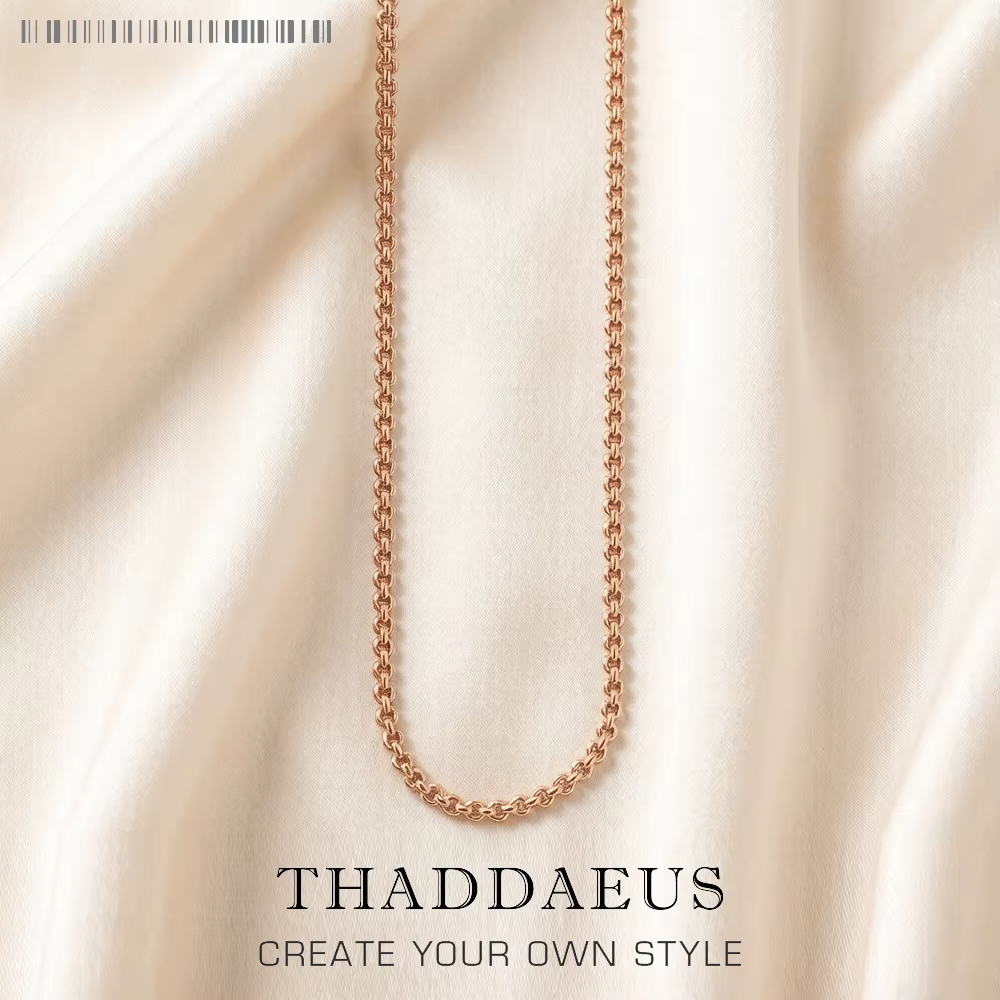 Collier chaîne Belcher rond, 2017 tout nouveau brin Bijoux de mode Style européen Bijoux en or Rose 