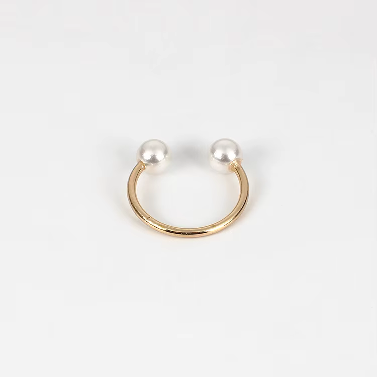 ANENJERY-Bagues en perles pour femmes, Bague ouverte réglable simple, Bijoux de fête, Rétro coréen, 