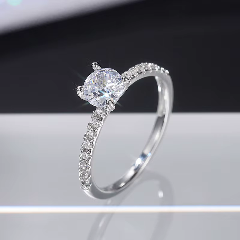 Bague de mariage classique pour femmes, en argent Sterling 925, pierres de Zircon AAA de haute quali