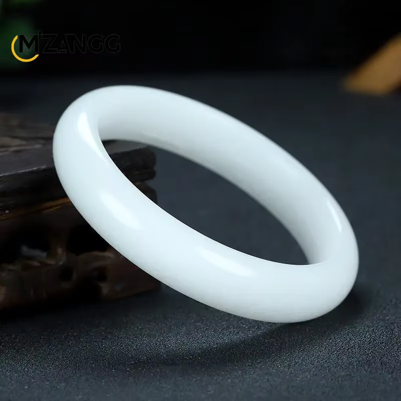 Bracelets en Jade Cyanotype noir naturel de chine, Bracelet en Jade vert Hetian sculpté à la main, b