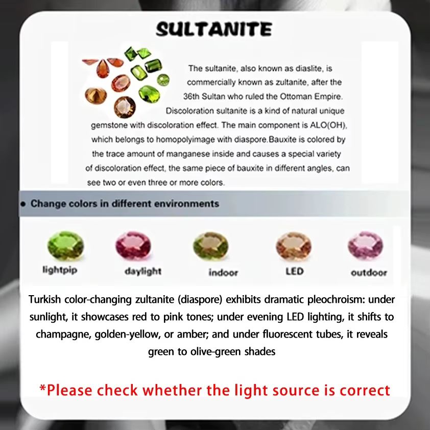 Zultanite couleur changeante perles en vrac bijoux à bricoler soi-même faisant des fournitures acces