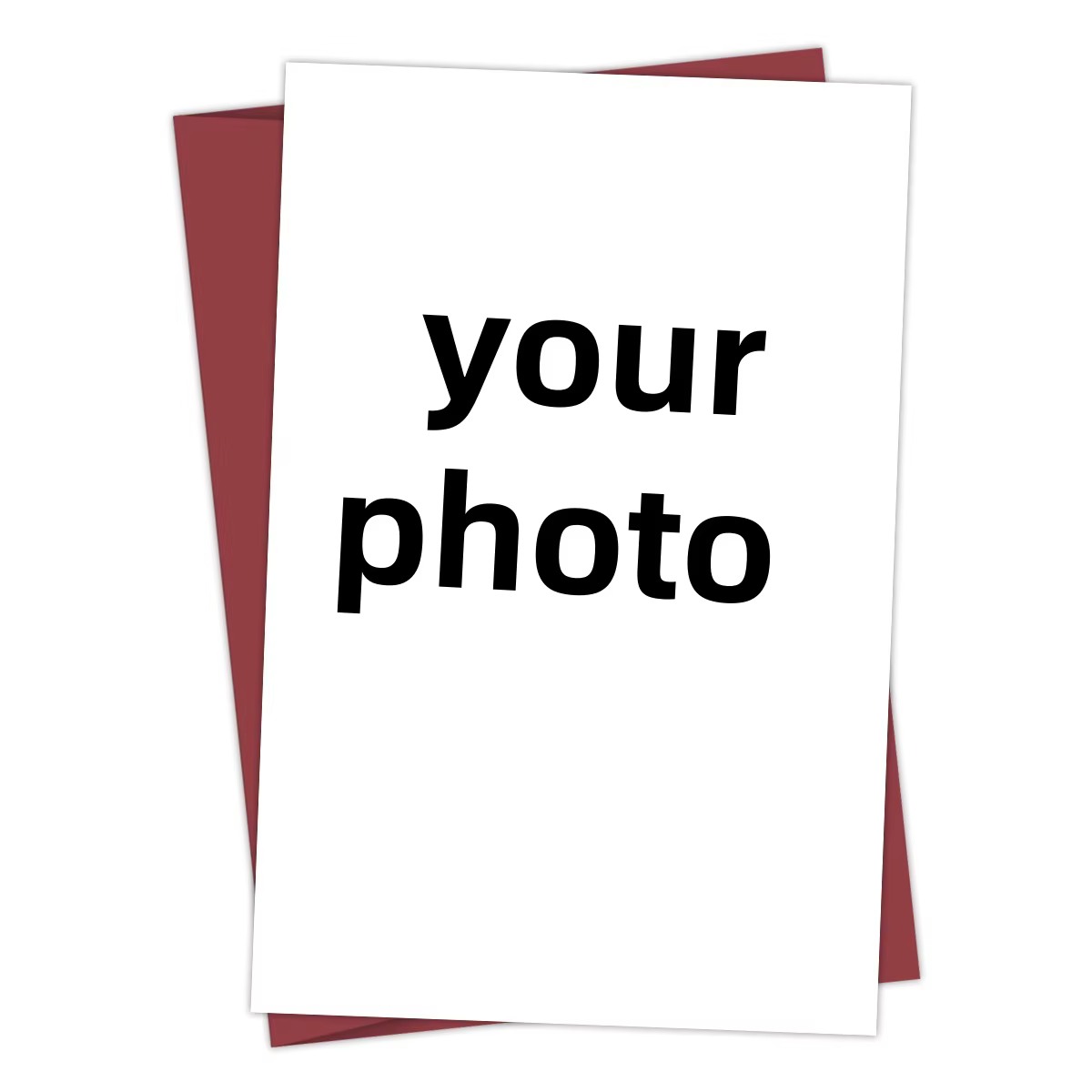 Carte de vœux avec Photo personnalisée, 1 pièce, avec enveloppe, pour mariage, anniversaire, cadeaux