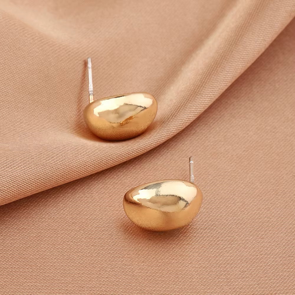 LATS Vintage personnalité exagérée demi-cercle mat boucles d'oreilles pour femmes tempérament bijoux