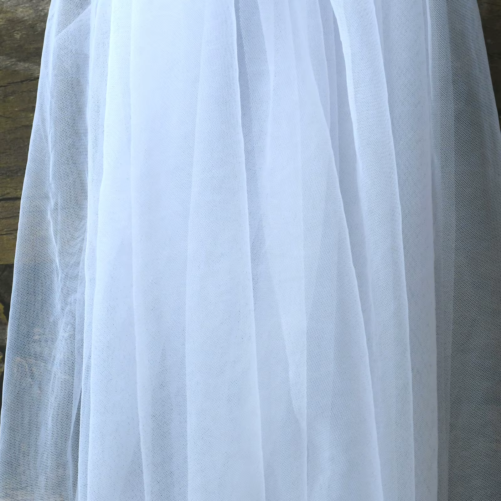 Voile de mariée élégant en dentelle blanche avec appliques florales, accessoires de mariage pour la 