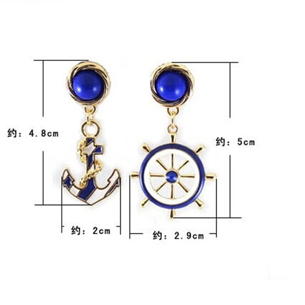 Boucles d'Oreilles Pendantes Asymétriques pour Femme, Bijoux de Personnalité, Injecteur Marine, Styl