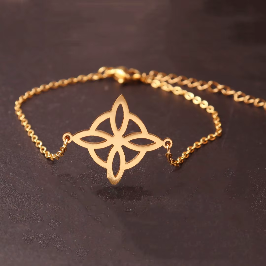 Bracelets à Nministériels d de Sorcière en Acier Inoxydable pour Femme et Fille, Amulette de Sorcell