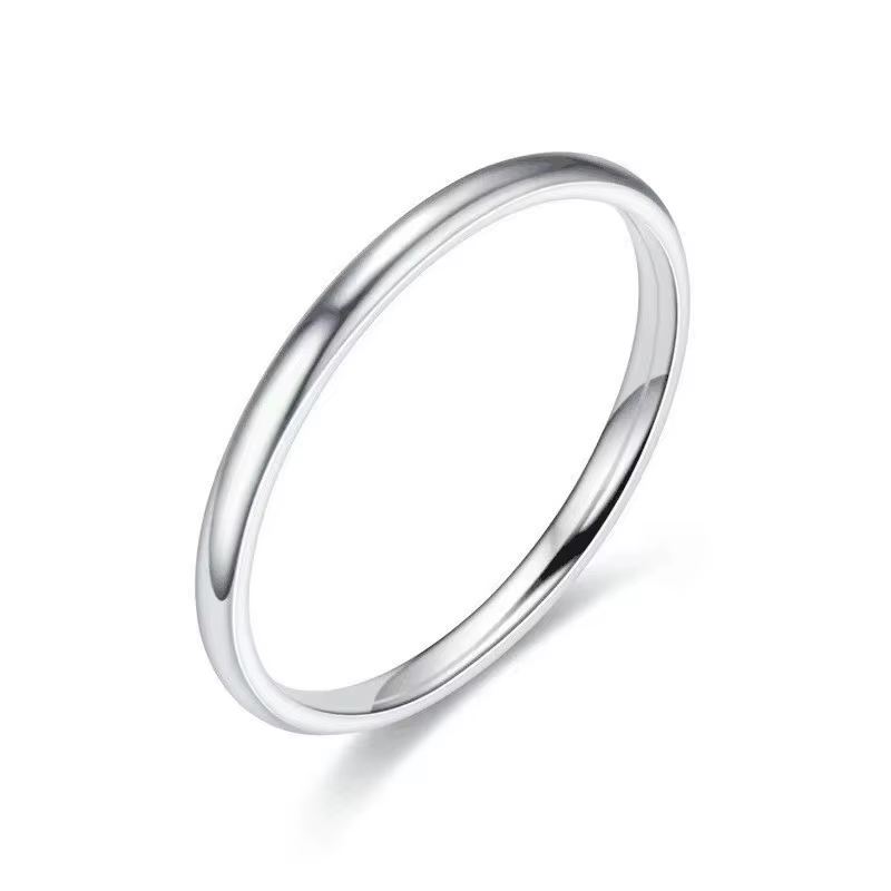 Bague plaquée or 18 carats en acier inoxydable pour hommes et femmes, matiques de couple, bijoux de 