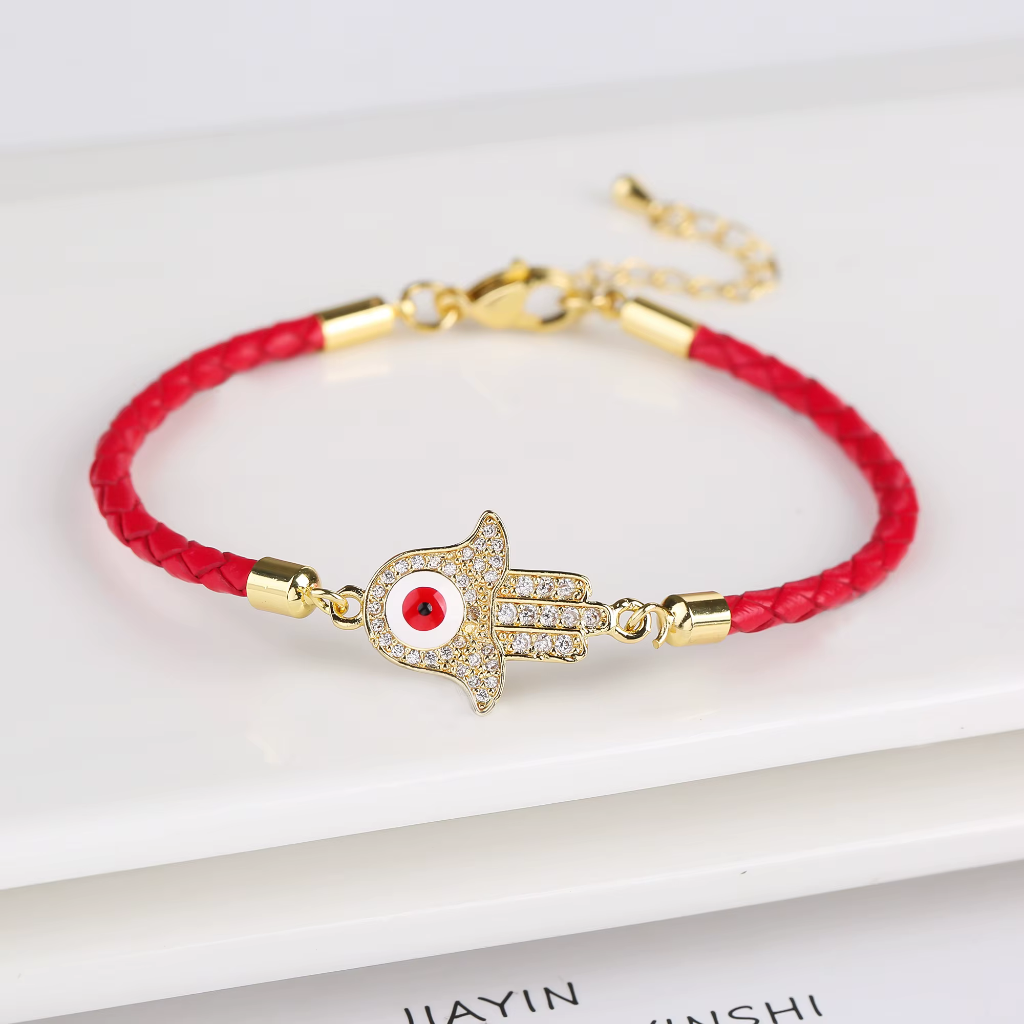 Offre spéciale Zircon turc mauvais œil dames Bracelet mode hommes en cuir réglable Bracelet éloigner
