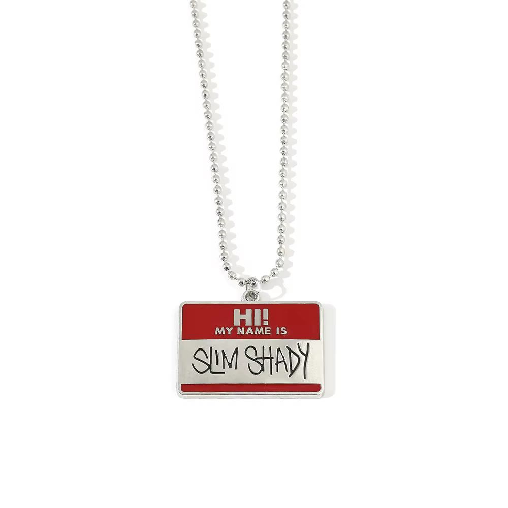 Pendentif collier Hip Hop tendance et polyvalent pour homme POTCET Eminem 2026 - Souvenir tendance p