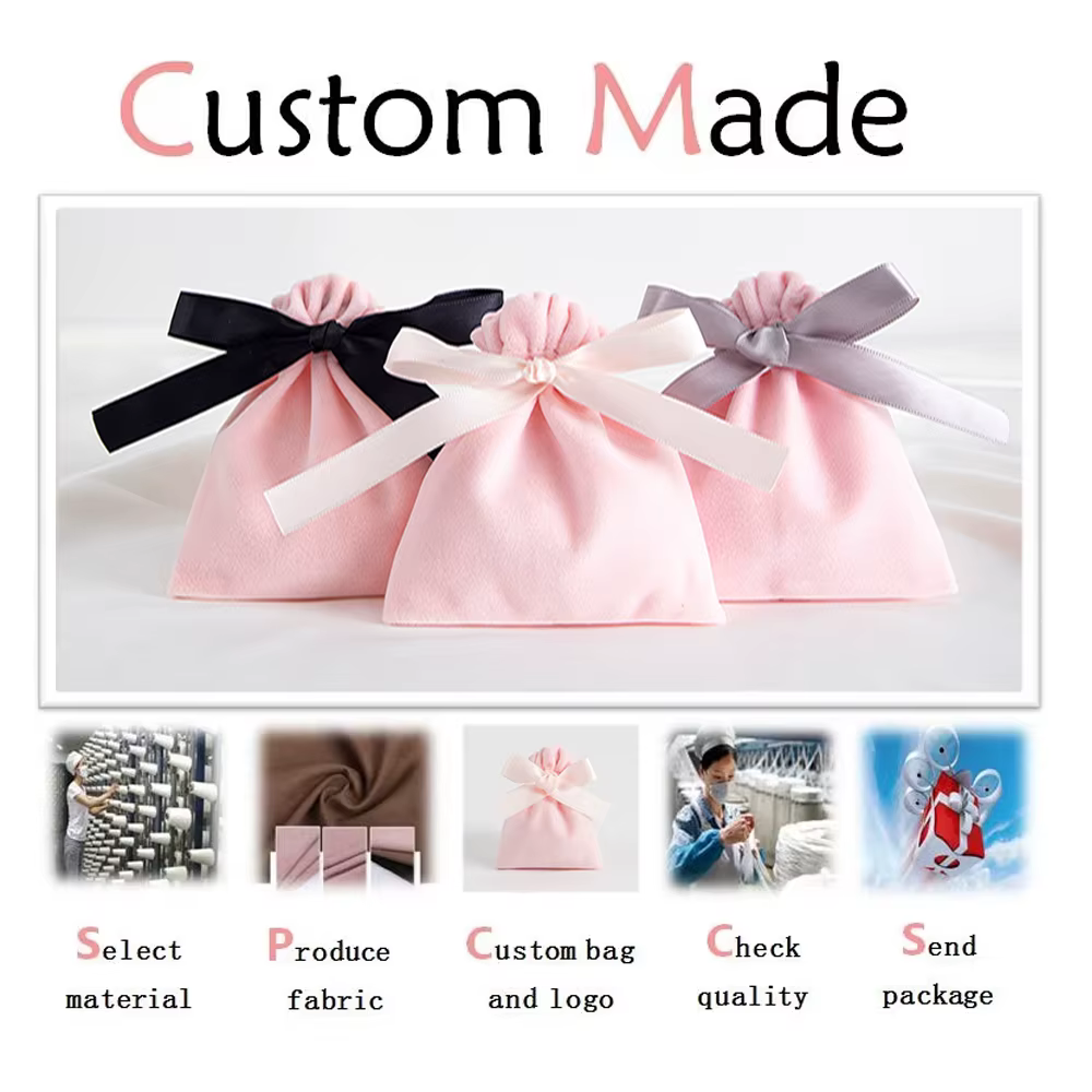 Lien personnalisé pour le sac ou la boîte d'emballage cadeau de bijoux Logo personnalisé