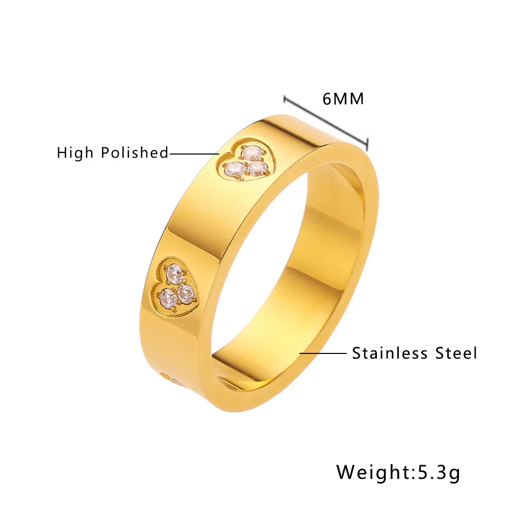 Bague en acier au titane étoile de cristal pour femme, plaqué or 18 carats, bijoux de doigt non alle