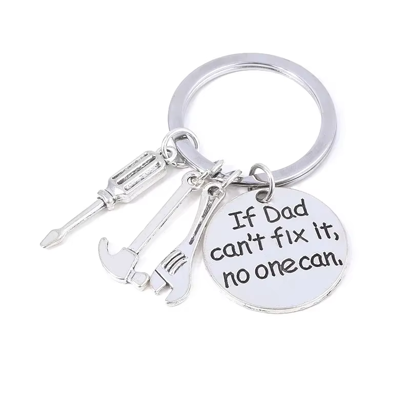 Porte-clés sur le thème des outils à main, pendentif «si papa ne peut pas réparer, n'est pas un peut