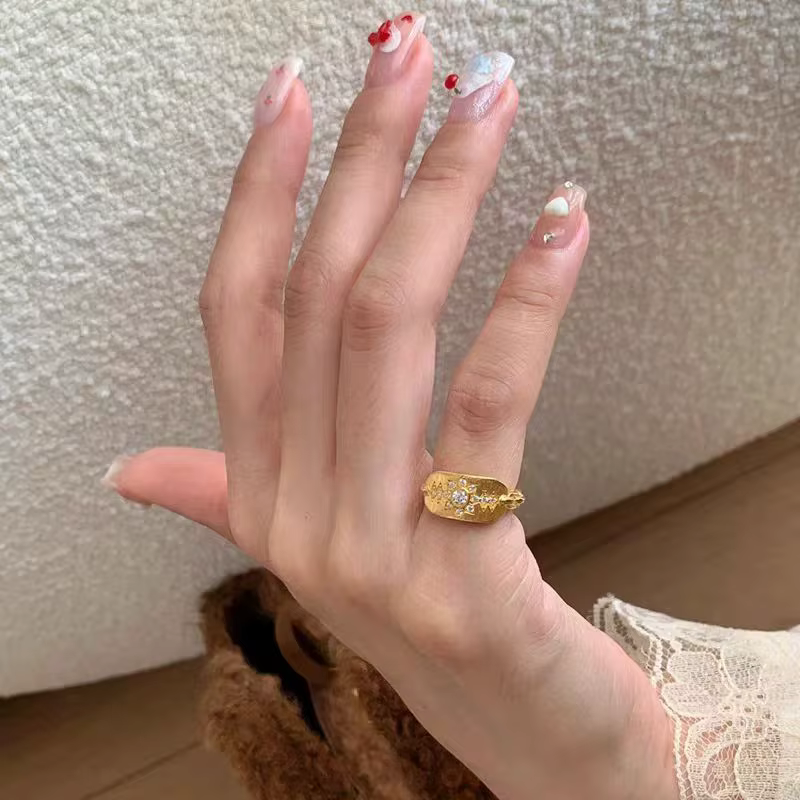 Bague ouverte dorée Vintage Super robuste, luxueuse et exquise, Style Meilade, bijoux élégants et po