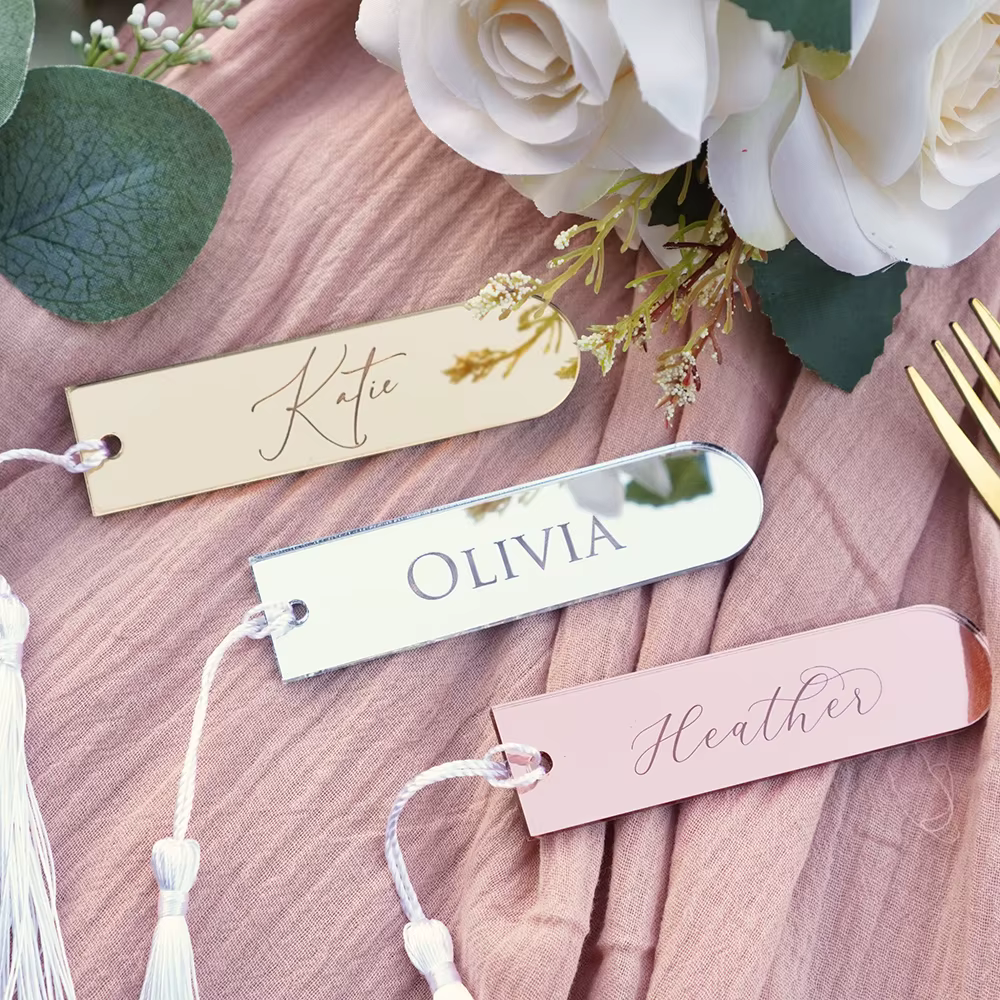 20/50Pcs Mariage Faveur Idées Carte De Lieu Nom Tag Blanc Plaque De Nom Plan De Siège Signe DIY Tabl