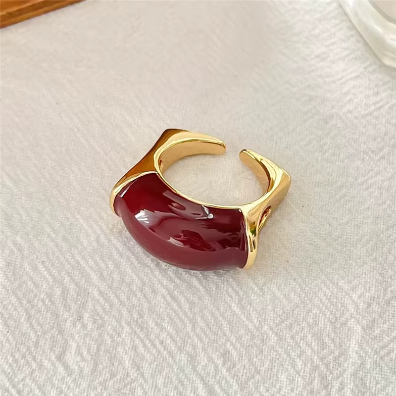 Bague en Arc irrégulier rétro européen et américain pour femmes, Design de bijoux, sensation haut de