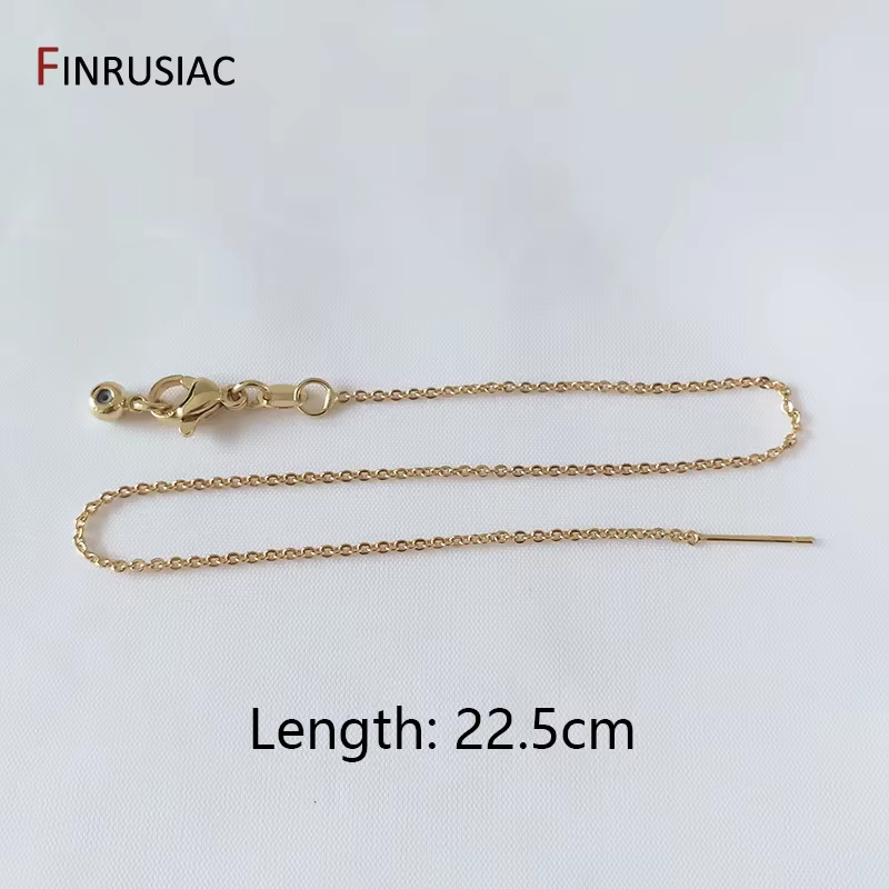 Collier/Bracelet réglable plaqué or véritable de haute qualité, chaîne fine, vente en gros, résultat