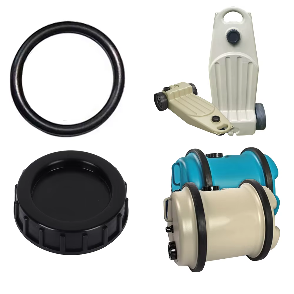 Couvercle fileté pour réservoir RV avec bague d'étanchéité, pour Aquaroll Wastemaster, bouchon à vis