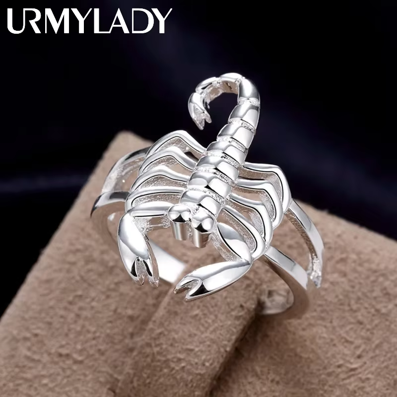 Belle bague mode Scorpion 925 en argent Sterling belles femmes dominatrices dame bague bijoux cadeau
