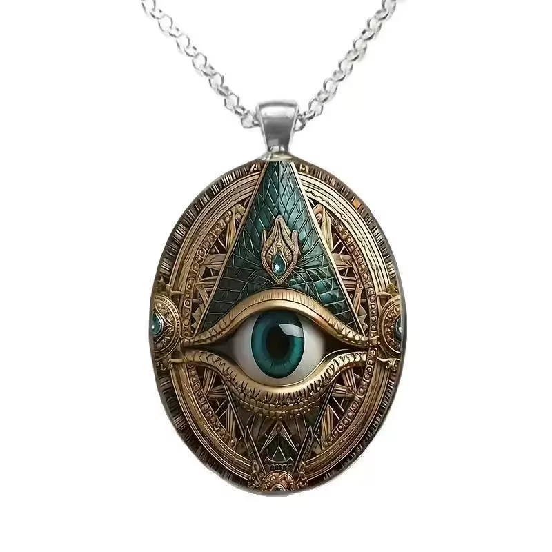 Pendentif Vintage en pierres précieuses, bijoux, collier, pendentif en verre, nouveau produit
