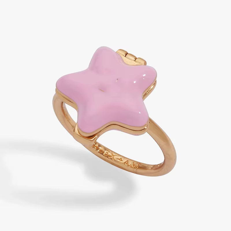 Collier Cœur Ouvert/fermé avec Pendentif Bague pour Femme, Ras-de-cou Perlé Coloré, Pendentif Médail
