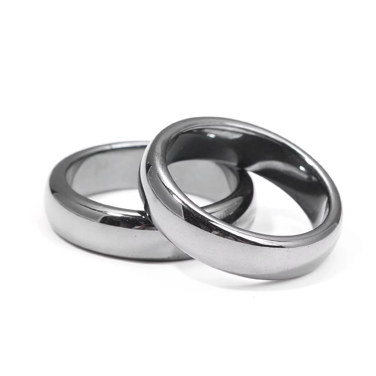Bague unisexe en pierre naturelle, cristal, agate, hématite, 3mm de large, bague de fiançailles, bij