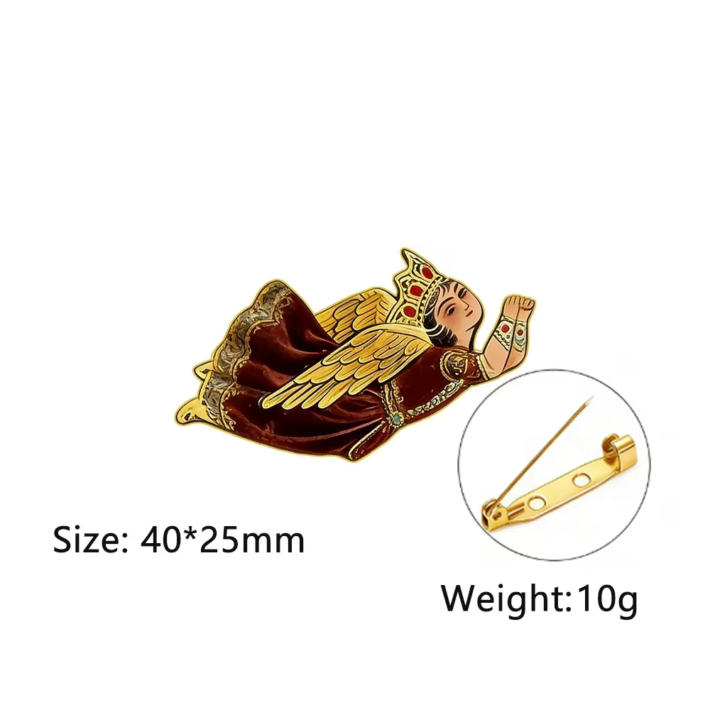 Broche HIPEE Anceignée Perse en Acier Inoxydable, Épingle de Revers, Bijou Historique de l'Iran, Acc