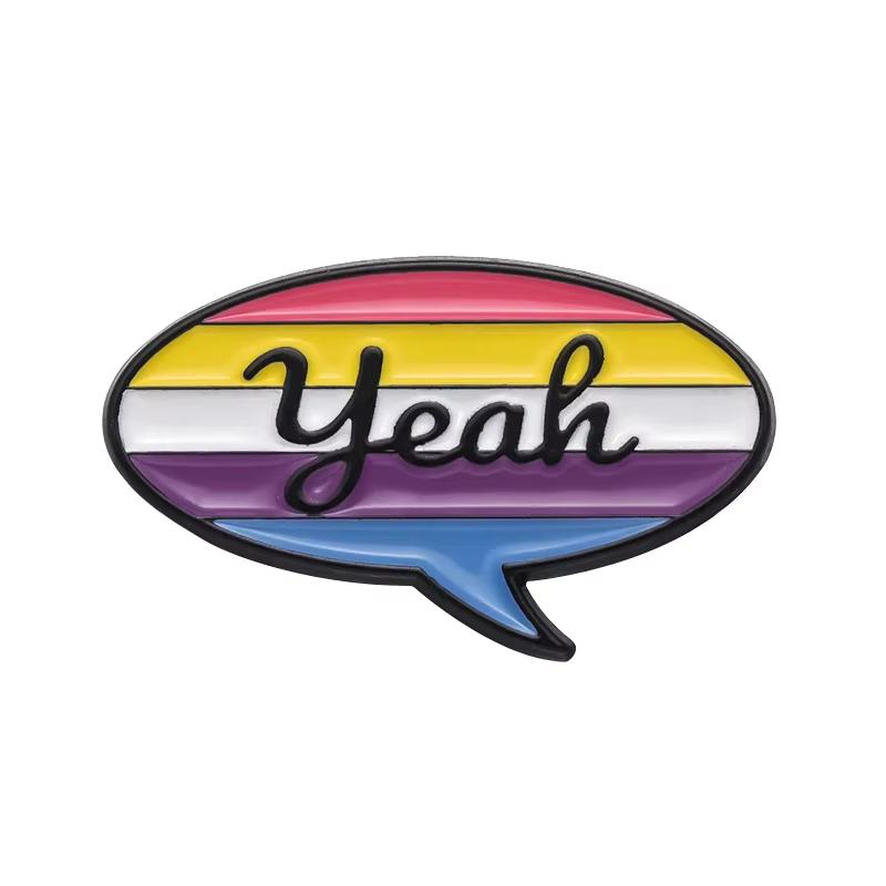 Épingles en émail LGBT, fierté arc-en-ciel, Gay, asexué, Trans, lesbienne, boîte de dialogue, broche