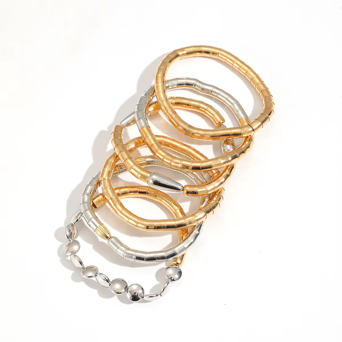 Parures de bijoux fantaisie exagérées pour femmes, colliers et bracelets multicouches empilables col