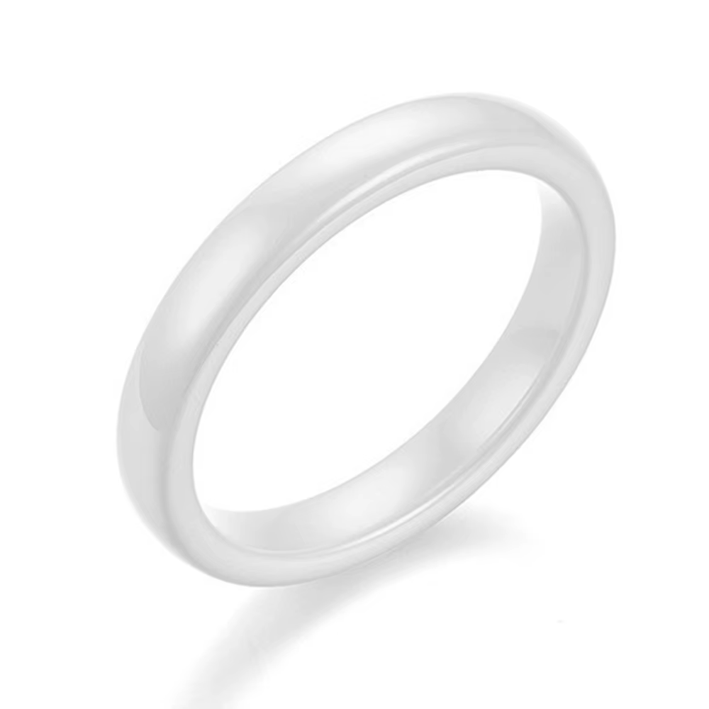 Bague en céramique de 3mm, minimaliste, lisse, mince, circulaire, pour femmes et hommes, Design esth
