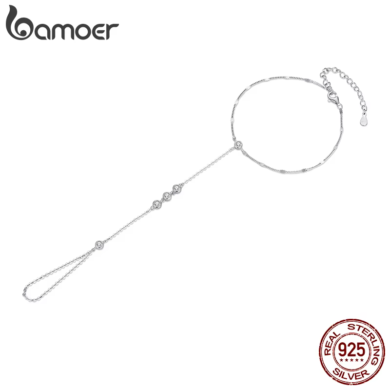 Bamoer – Bracelet en Zircon pour femmes, en argent Sterling 925, Unique, Design, bijoux fins