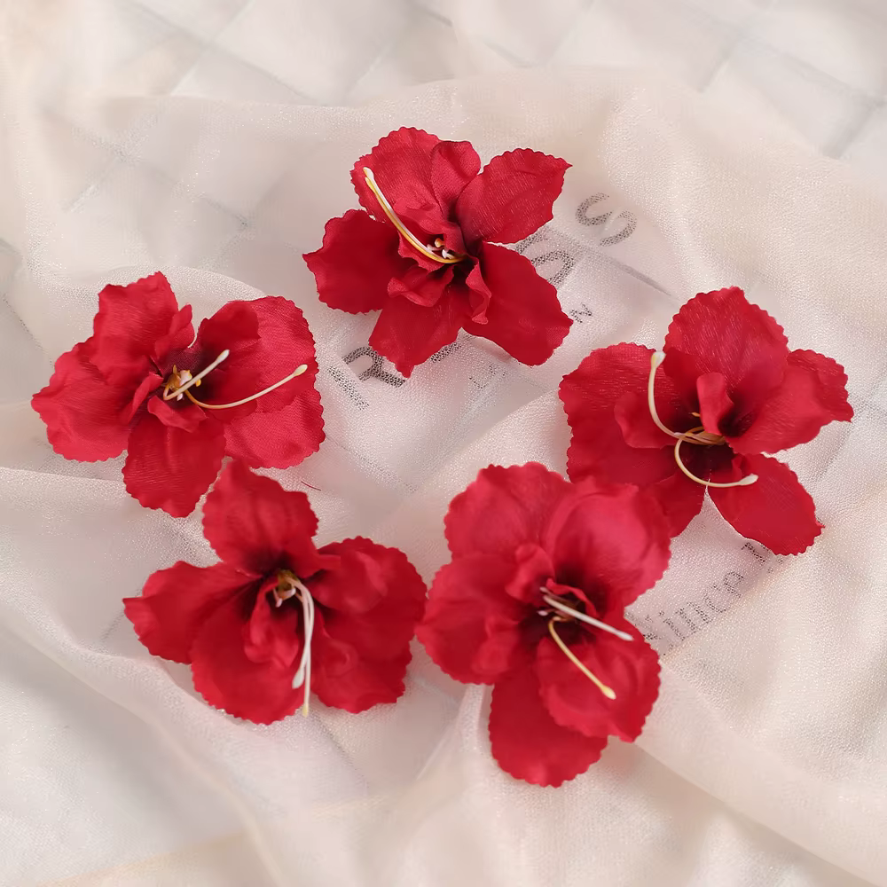 Fleurs artificielles bon marché, 6.5cm, 10/20 pièces, accessoires de décoration murale pour maison, 