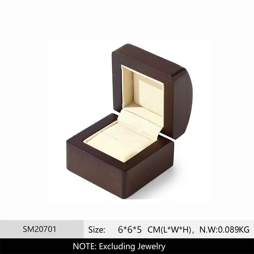 Boîte à bagues en bois WoodTen, organiseur de bijoux portable, présentoir à bagues, cadeau pour femm