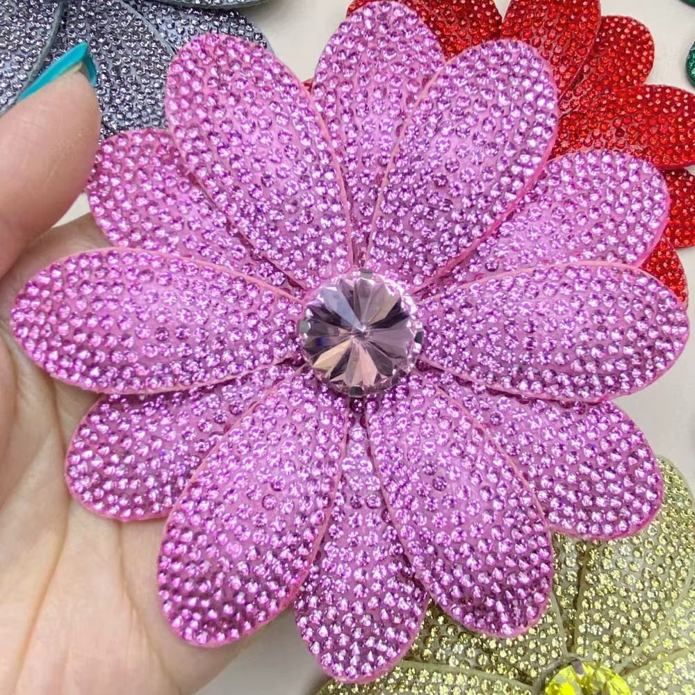 Nouvelles Broches Fleur en Strass pour Femme, Appliques en Tissu, Corsages, Badges de Mariage, Acces