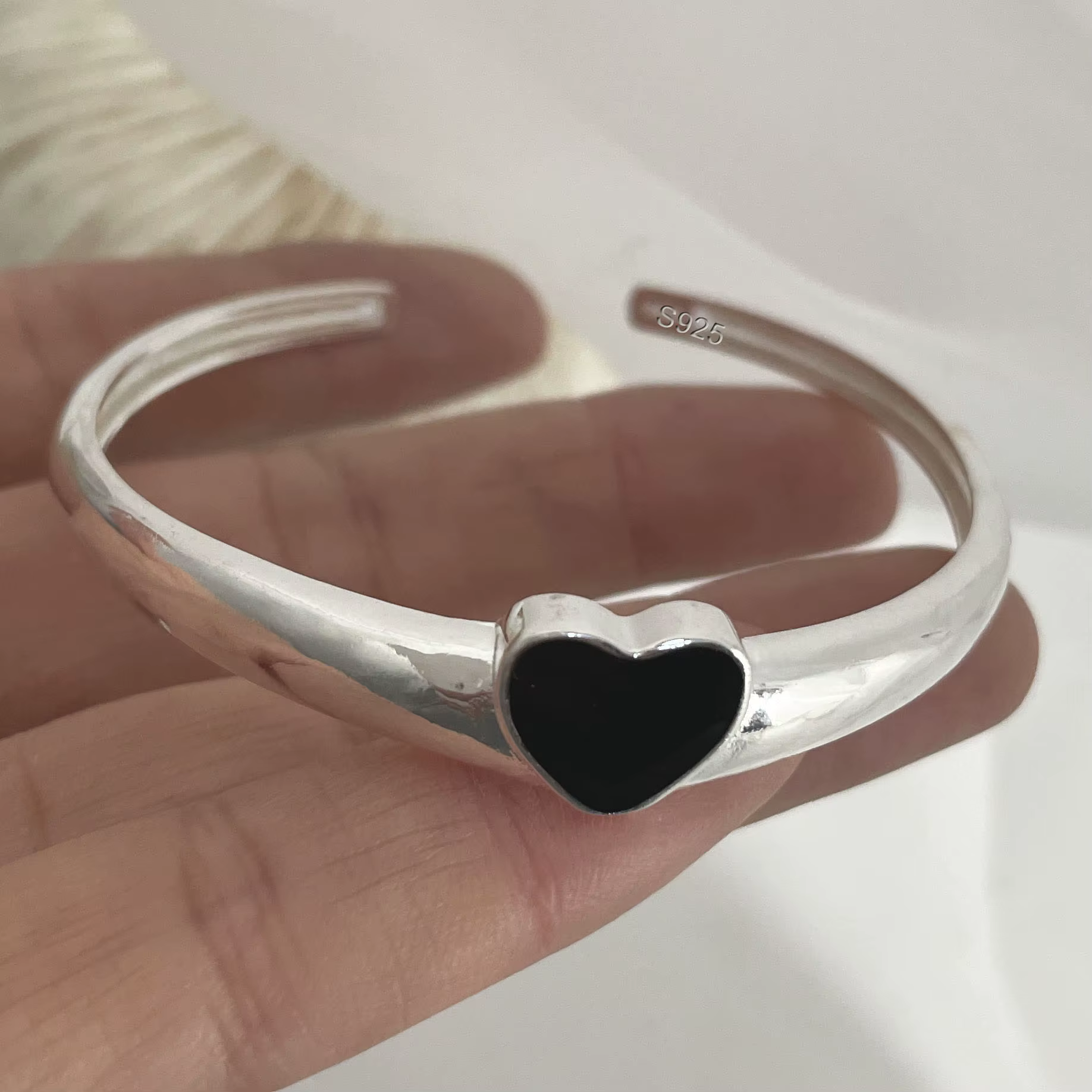 Bracelets en argent Sterling 925 pour femmes, accessoires de chaîne, tendance, Vintage, pendentif cœ