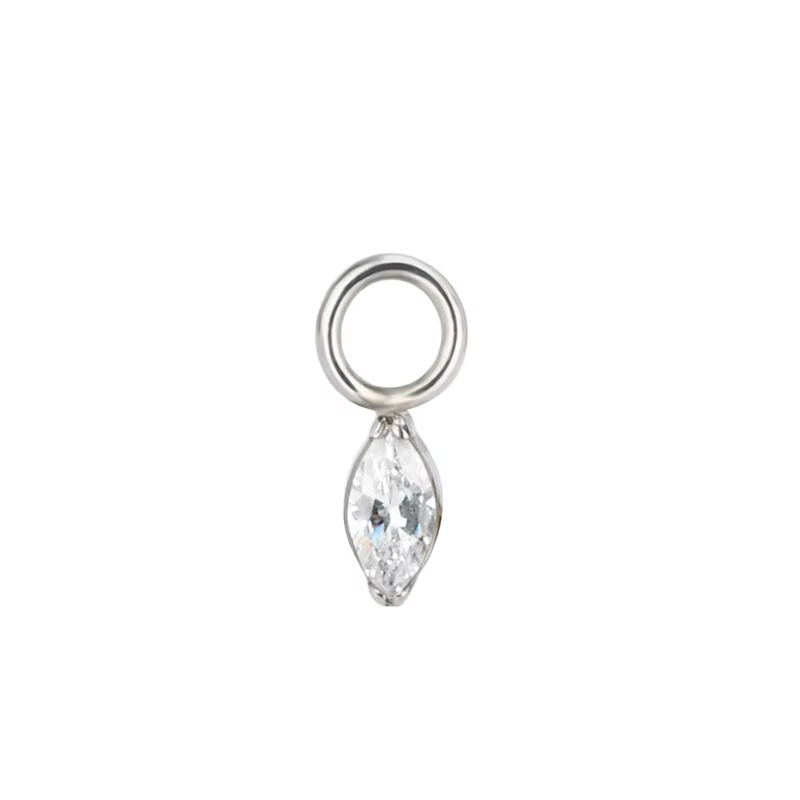 1PC G23 titane Piercing bijoux accessoires en gros Cartilage boucles d'oreilles Helix conque oreille