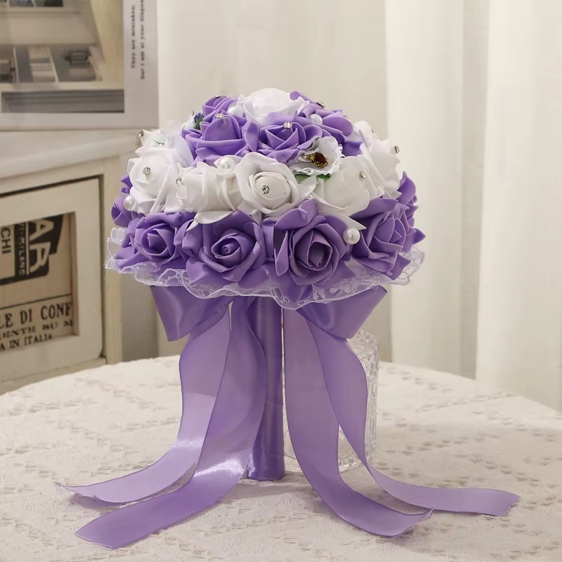 Bouquet de mariée élégant, design floral romantique, parfait pour divers thèmes de mariage, essentie