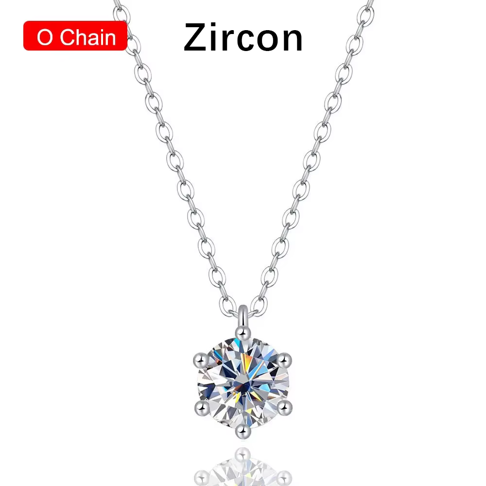 Collier pendentif Moissanite couleur D 2 carats, certificat GRA pour femmes, mariage, mariée, bijoux