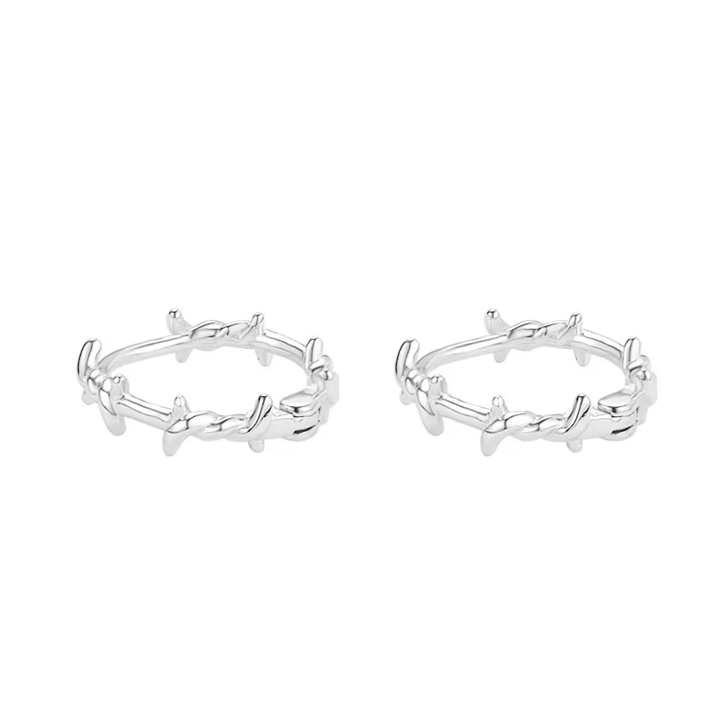 Boucles d'oreilles en argent Sterling 925 pour femme, boucles d'oreilles de luxe en forme d'épines, 