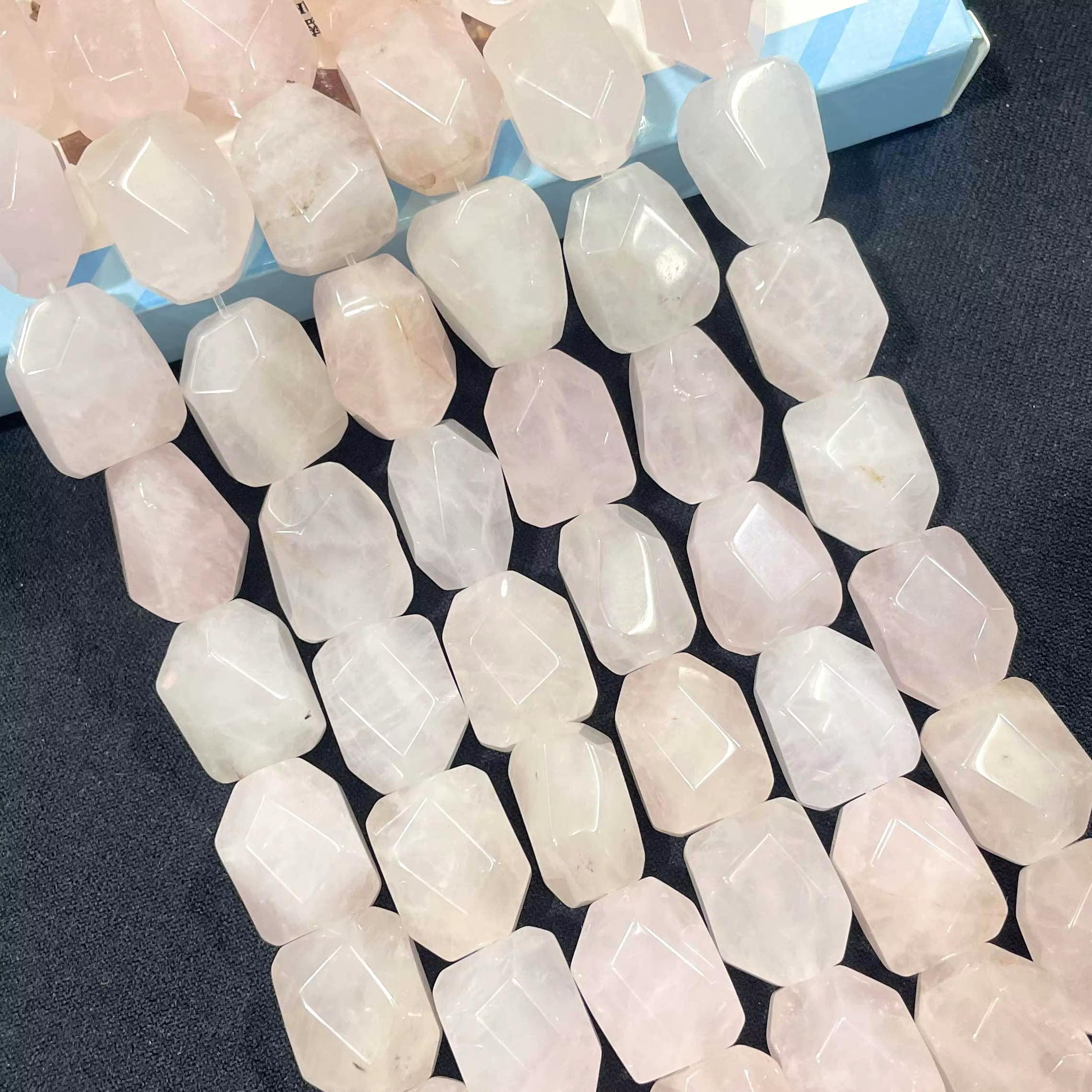 Pierre naturelle à facettes 13x17MM, forme irrégulière, Agates, cristal, perles d'espacement amples